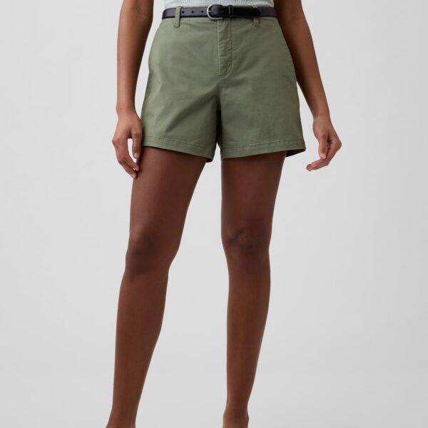 5″ Mid Rise Downtown Khaki Shorts
