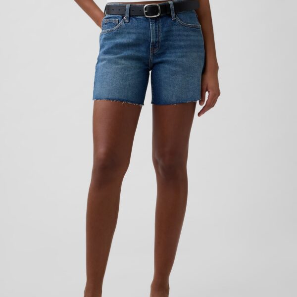 5″ Mid Rise Soft Denim Shorts