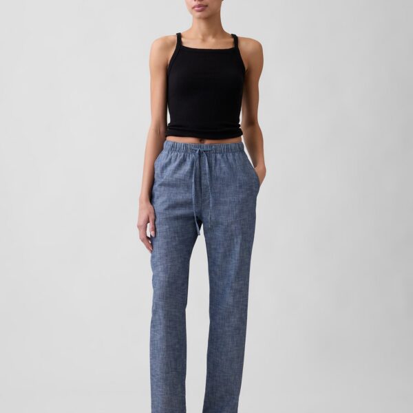 Mid Rise Easy Twill Pants